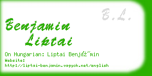 benjamin liptai business card